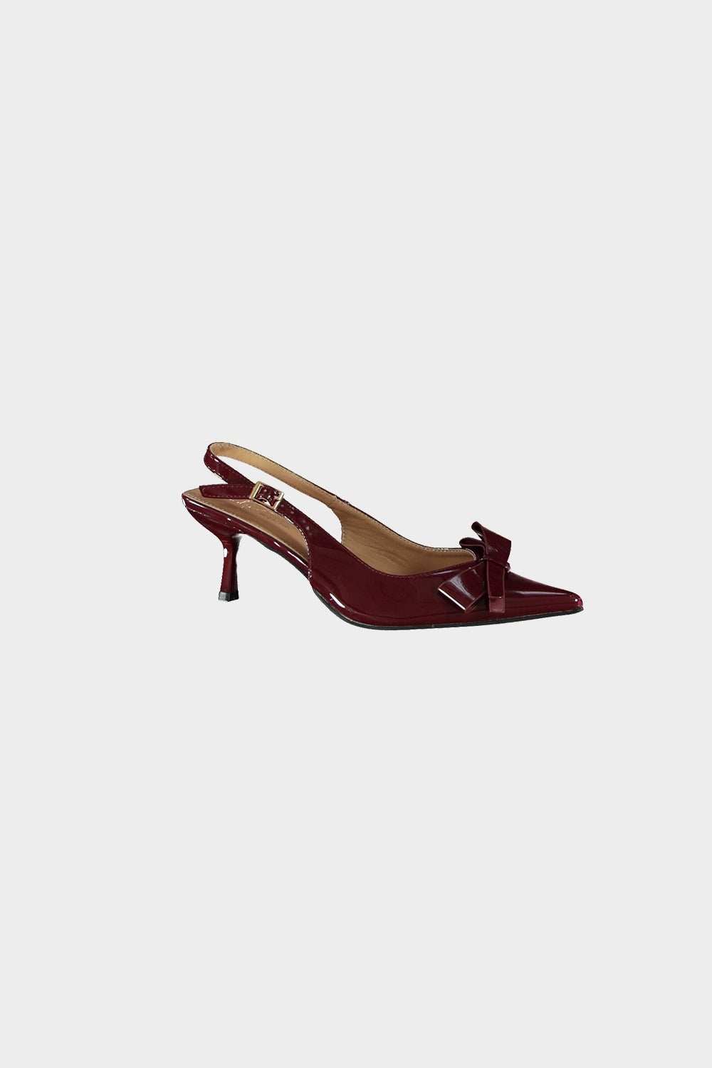 Schoen bordeaux strik lak